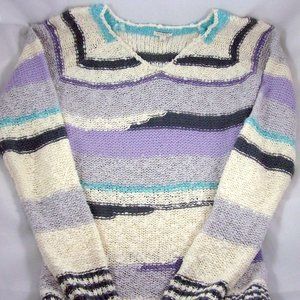 Sonoma Life + Style Nep Design V-Neck Sweater NWOT